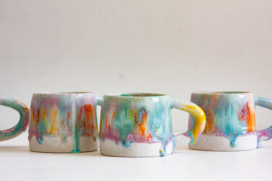 Handmade Ceramic Chunky Mug - Colour Theory