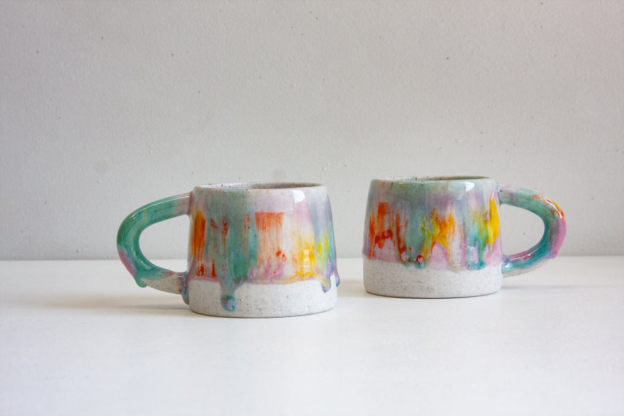 Handmade Ceramic Chunky Mug - Colour Theory