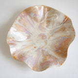 Handmade Ceramic Oyster Platter - Marshmallow