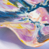 Handmade Ceramic Oyster Platter - Pansy