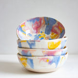 Handmade Ceramic Pasta Bowl - Daisy