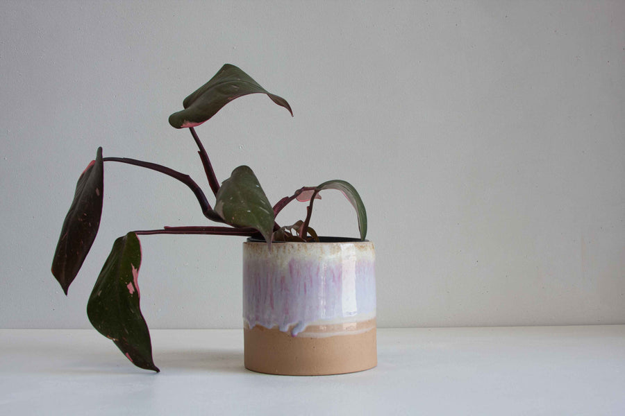 handmade ceramic pink planter pot