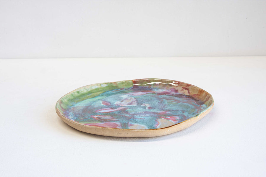 Handmade Ceramic Platter - Rose Pistachio