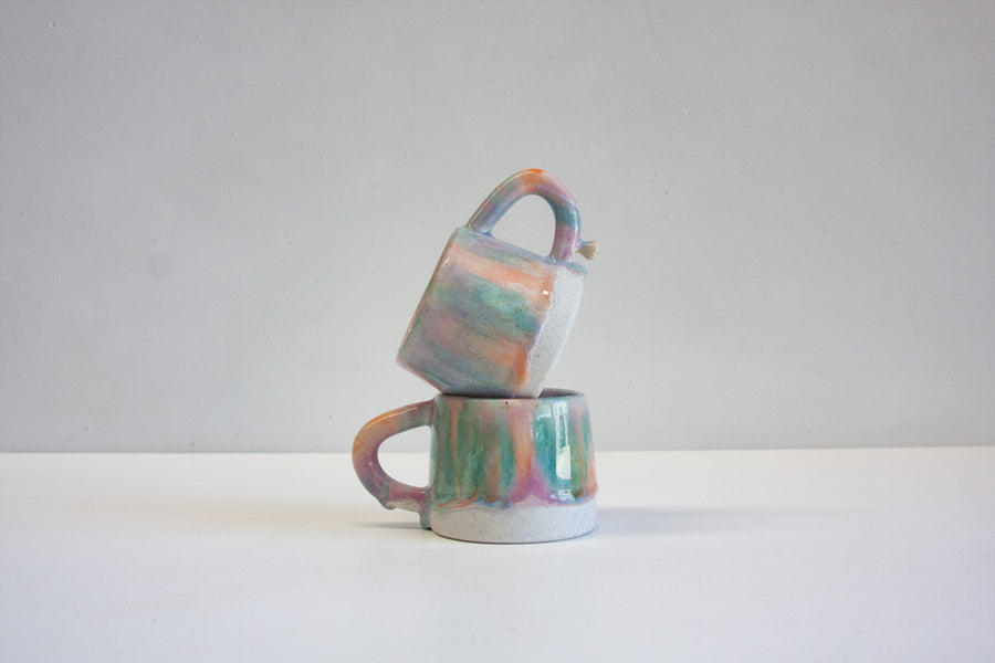 Seconds Sale Handmade Ceramic Mug - Sugared Almond