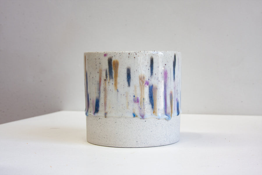 Seconds Sale Handmade Ceramic Planter - Galaxy