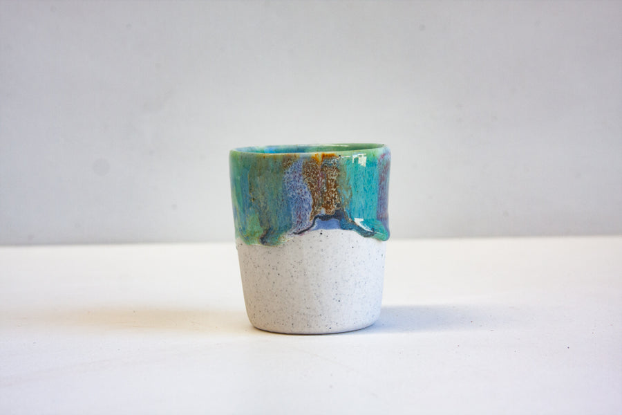 Seconds Sale Handmade Ceramic Tumbler Cup - Opal