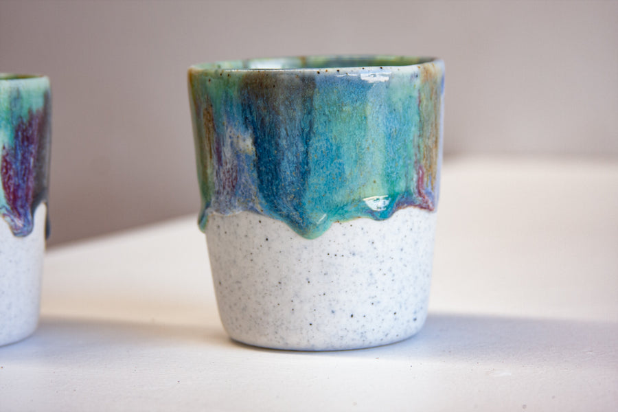 Seconds Sale Handmade Ceramic Tumbler Cup - Opal