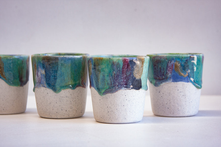 Seconds Sale Handmade Ceramic Tumbler Cup - Opal