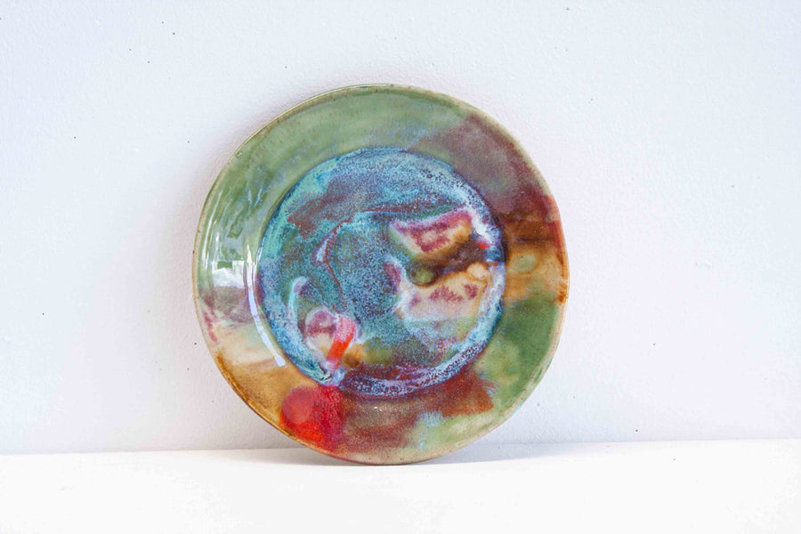 Handmade Ceramic Sideplate - Rose Pistachio
