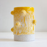Handmade Ceramic Small Bauble Vase - Yellow
