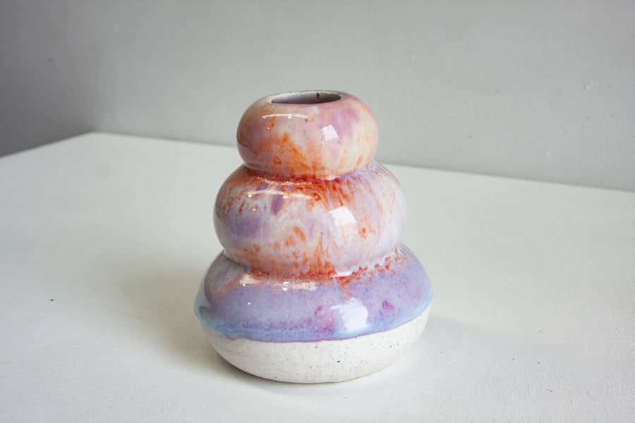 Handmade Ceramic Small Smoosh Vase - Fizz