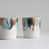 Handmade Ceramic Tumbler Cup - Confetti