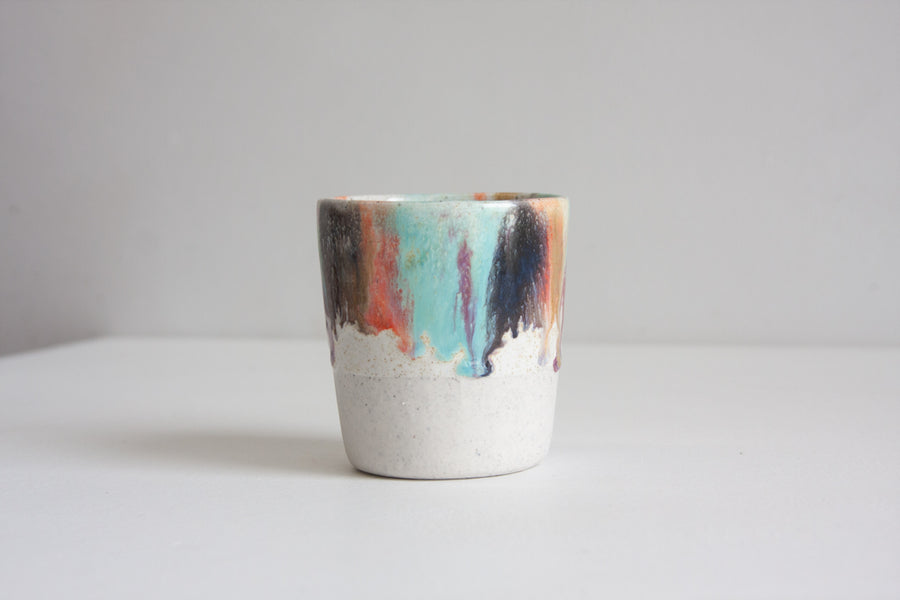 Handmade Ceramic Tumbler Cup - Confetti