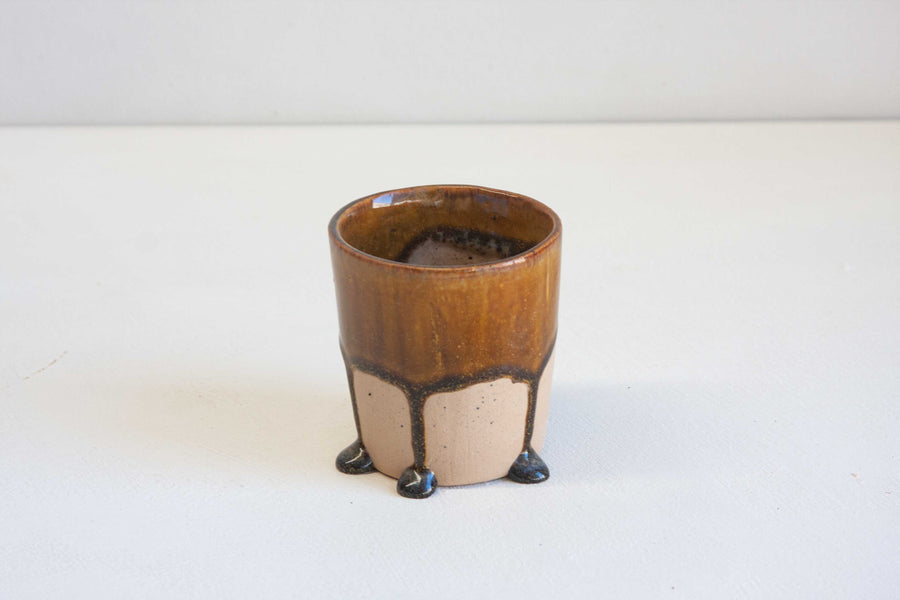 Seconds Sale Handmade Tumbler Cup - Speckle Brown