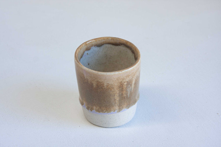Seconds Sale Handmade Ceramic Tumbler Cup - Light Brown
