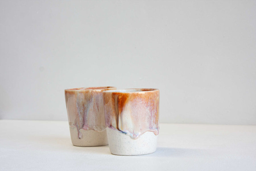 Handmade Ceramic Tumbler Cup - Autumn
