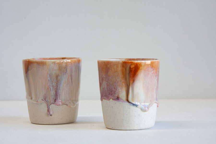 Handmade Ceramic Tumbler Cup - Autumn