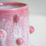 Handmade Ceramic Small Bauble Cylinder Vase - Pink