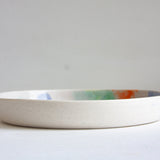 Handmade Ceramic Deep Plate - Marble