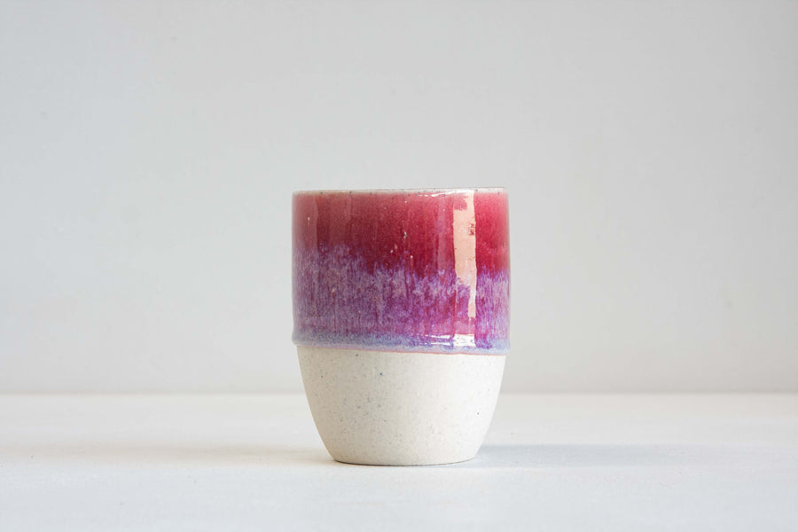 Handmade Ceramic Large Cup - Deepest Pink