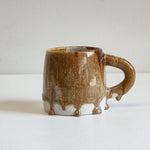 handmade ceramic brown large mug