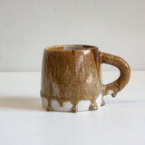 handmade ceramic brown large mug
