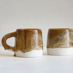 handmade ceramic brown glazed large mug
