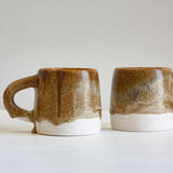 handmade ceramic brown glazed large mug