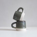 handmade ceramic large grey mug 