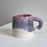 Handmade Ceramic Large Mug - Pink & Black