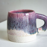 Handmade Ceramic Large Mug - Pink & Black