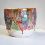 Handmade Ceramic Large Planter - Rose Pistachio