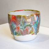 Handmade Ceramic Large Planter - Rose Pistachio