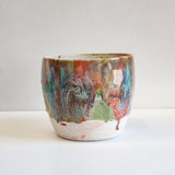 Handmade Ceramic Large Planter - Rose Pistachio