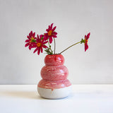 handmade ceramic large sculptural red vase