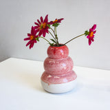 Handmade Ceramic Large Smoosh Vase - Red