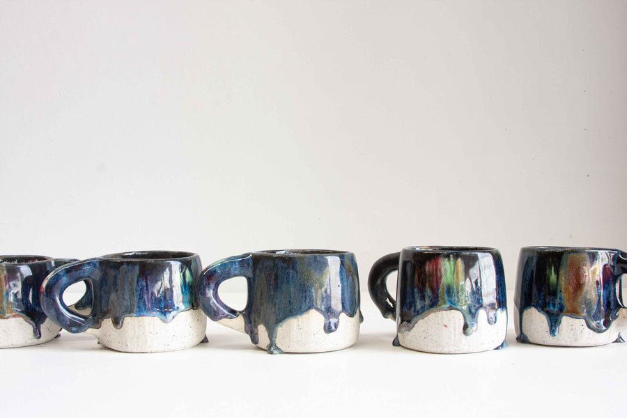 Seconds Sale Handmade Ceramic Mug - Galaxy