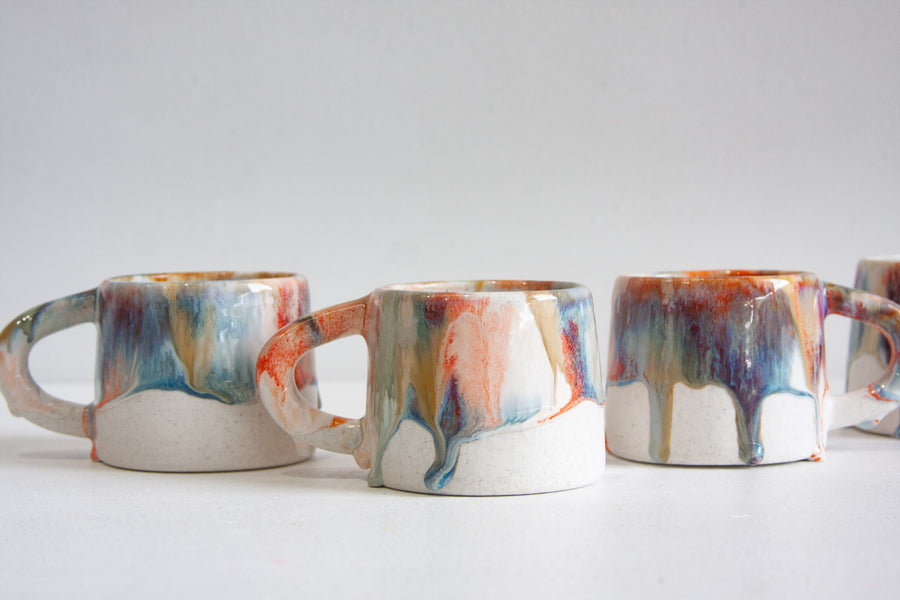 Seconds Sale Handmade Ceramic Mug - Orange Surprise
