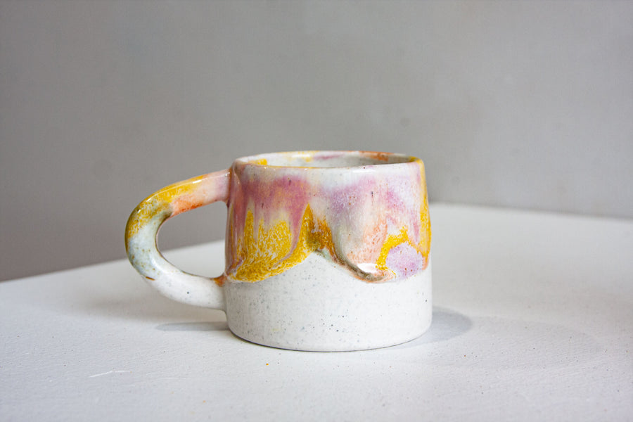 Seconds Sale Handmade Ceramic Mug - Pansy