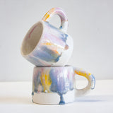 Seconds Sale Handmade Ceramic Mug - Pansy