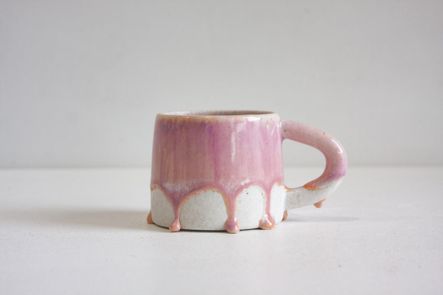Seconds Sale Handmade Ceramic Mug - Purple & Peach