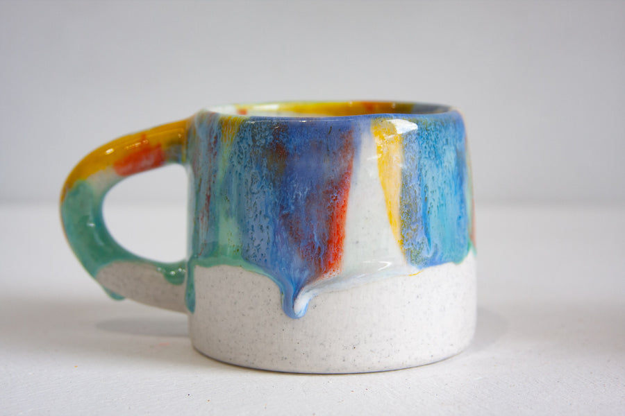 Seconds Sale Handmade Ceramic Mug - Primary Colours