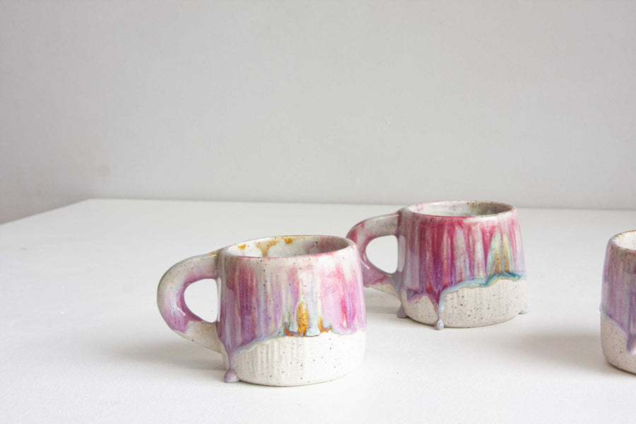 Handmade Ceramic Mug - Purple & Blue