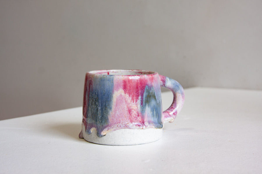 Seconds Sale Handmade Ceramic Mug - Purple & Blue
