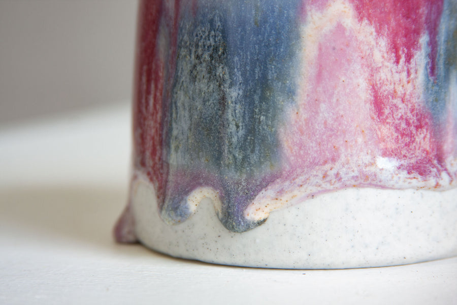 Seconds Sale Handmade Ceramic Mug - Purple & Blue