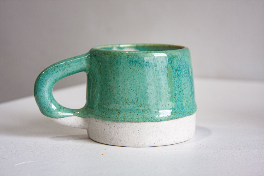 Seconds Sale Handmade Ceramic Mug - Seafoam