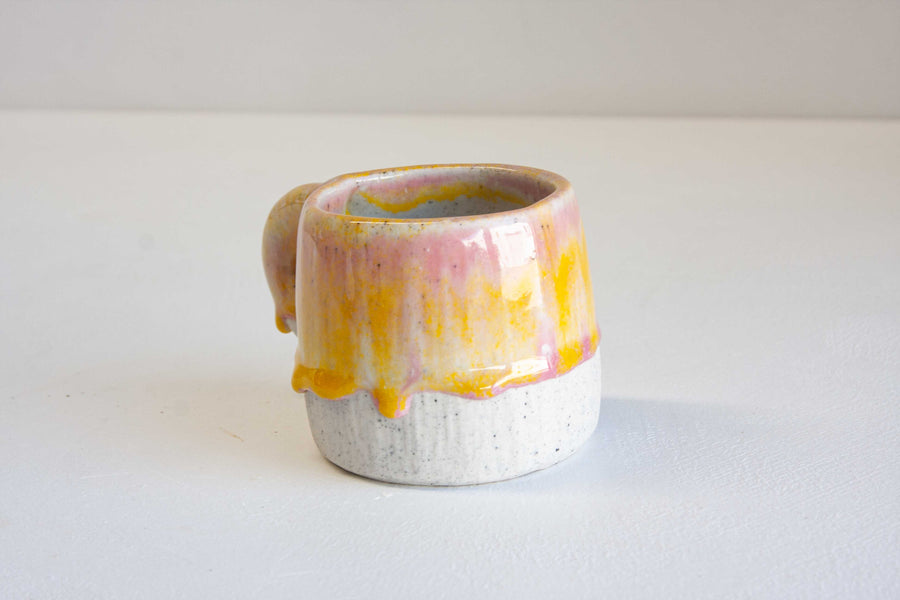 Handmade Ceramic Handled Mug - Sherbet