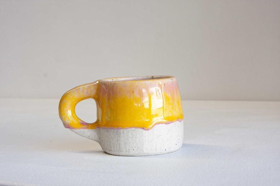 Handmade Ceramic Handled Mug - Sherbet
