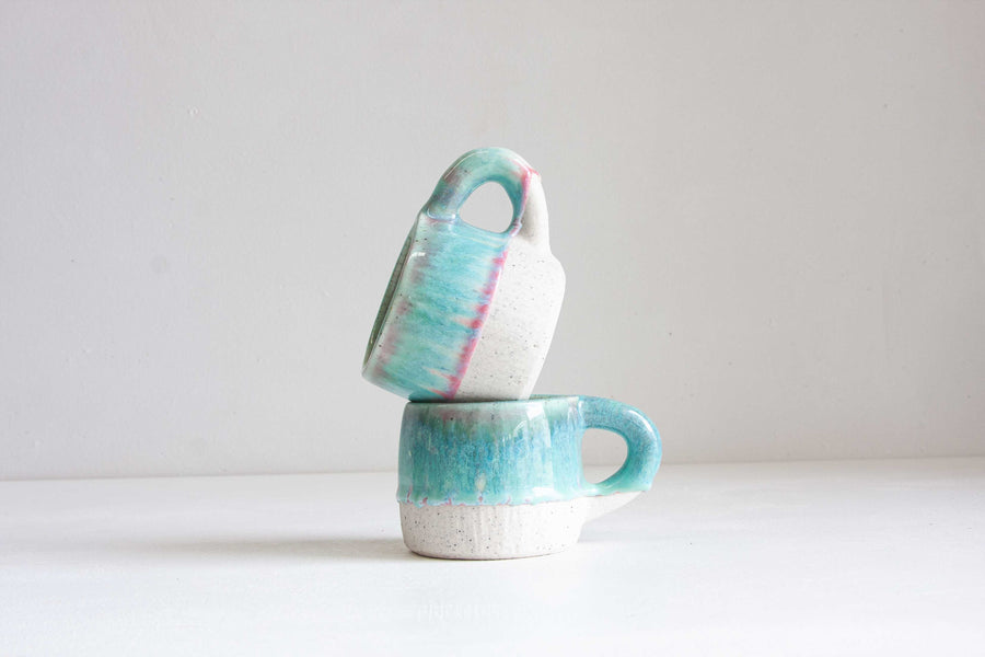 Handmade Ceramic Chunky Mug - Springtime