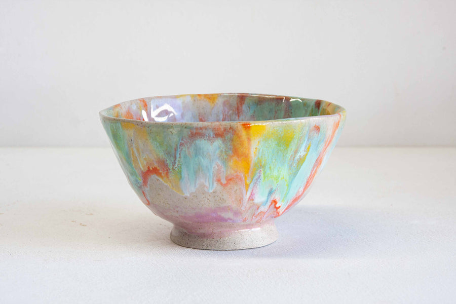 Handmade Ceramic Noodle Bowl - Colour Theory